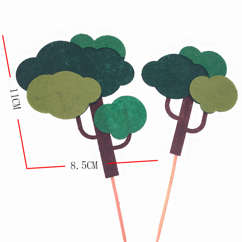 （毛毡）2个装 圆叶树 插件