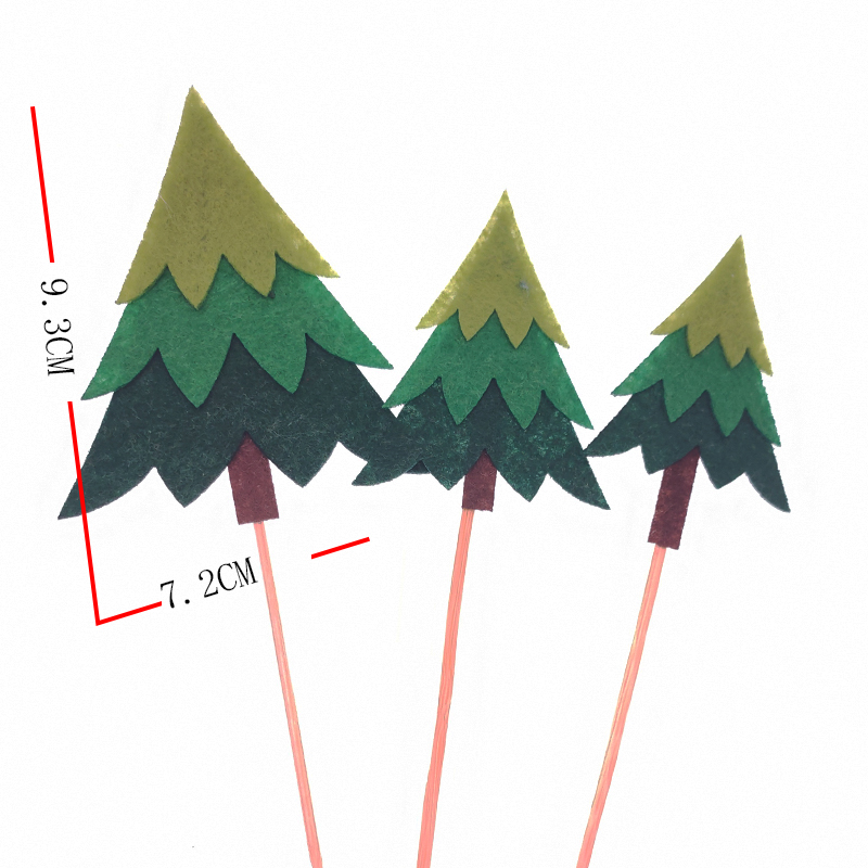 （毛毡）3个装 层叠尖树 插件