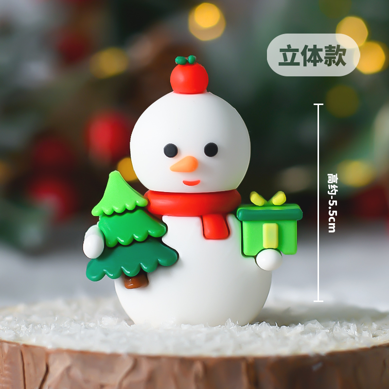 （软胶）立体圣诞雪人